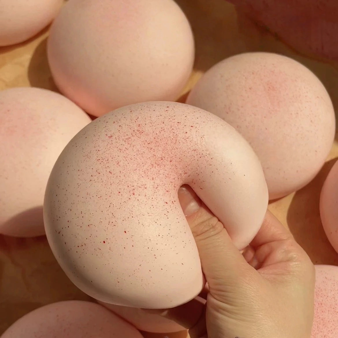 1PC Squishy Realistic Daifuku Mochi Stress Relief Sensory Decompression Toys Sticky Slow Rising Squeeze Toy for Kids Adults Gift
