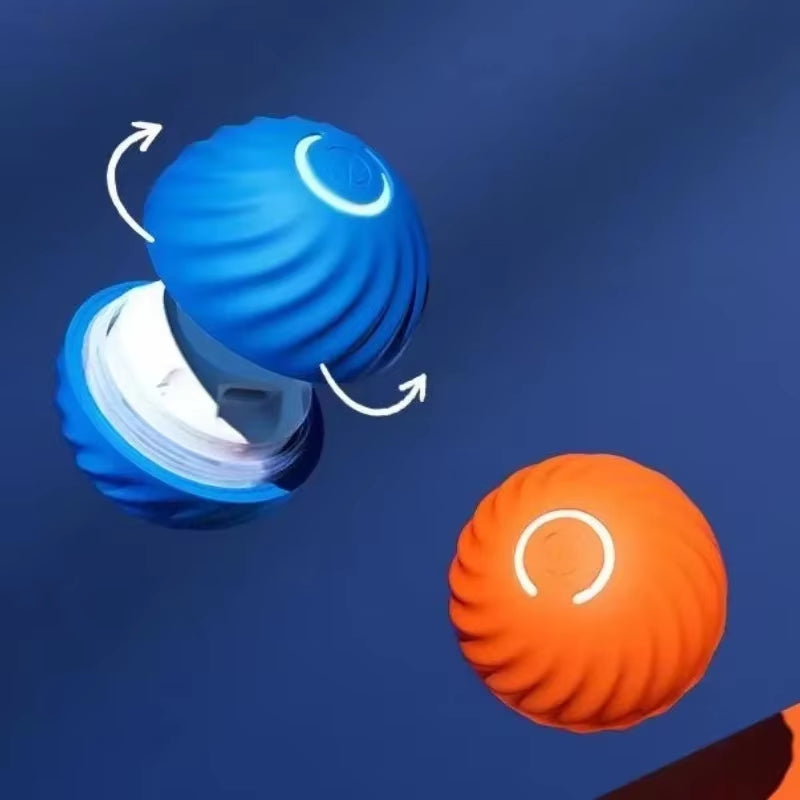 -Pet Toy Ball Automatic Moving Dog Toy Ball Smart USB Jumping Rotating Interactive Dog Chew Toy Ball for Puppy Ball Toy