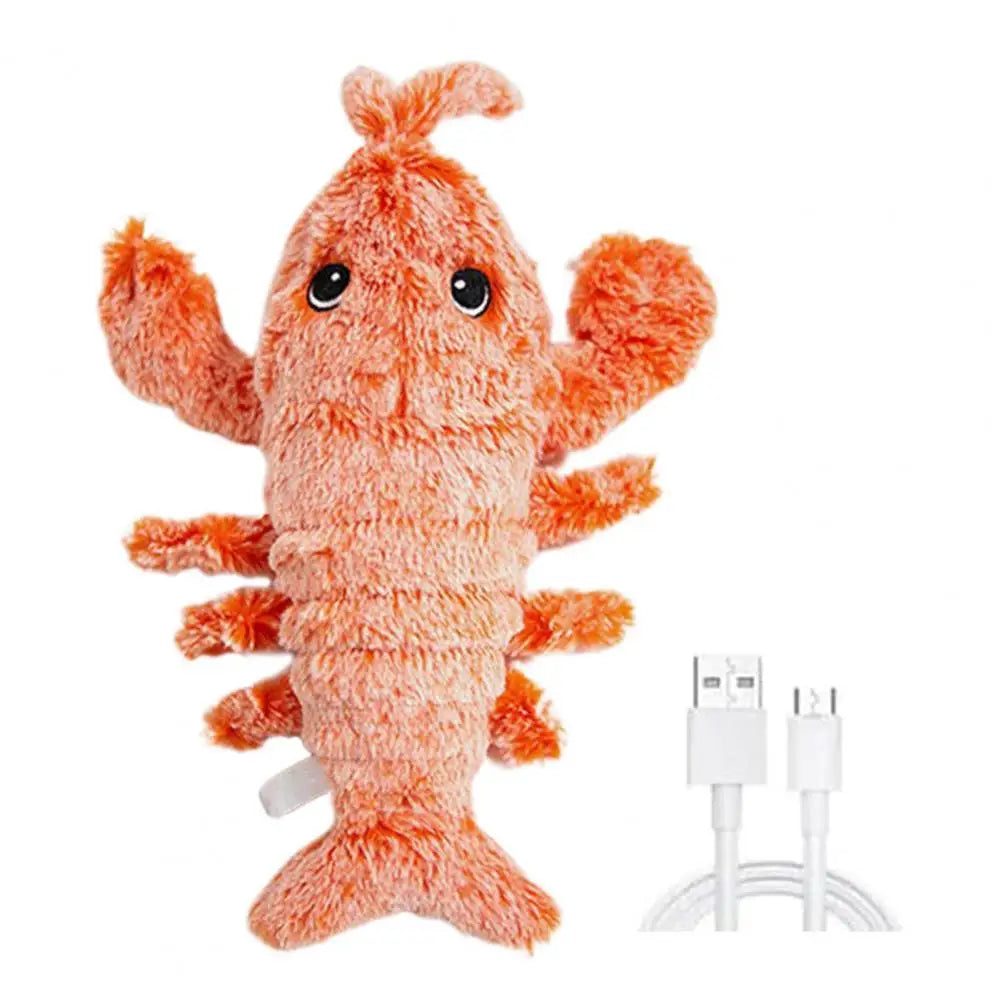 Three Vibration Modes Pet Toy Pet Toy with Vibration Modes Electric Lobster Toy for Dogs Cats Usb Rechargeable Vibration Modes