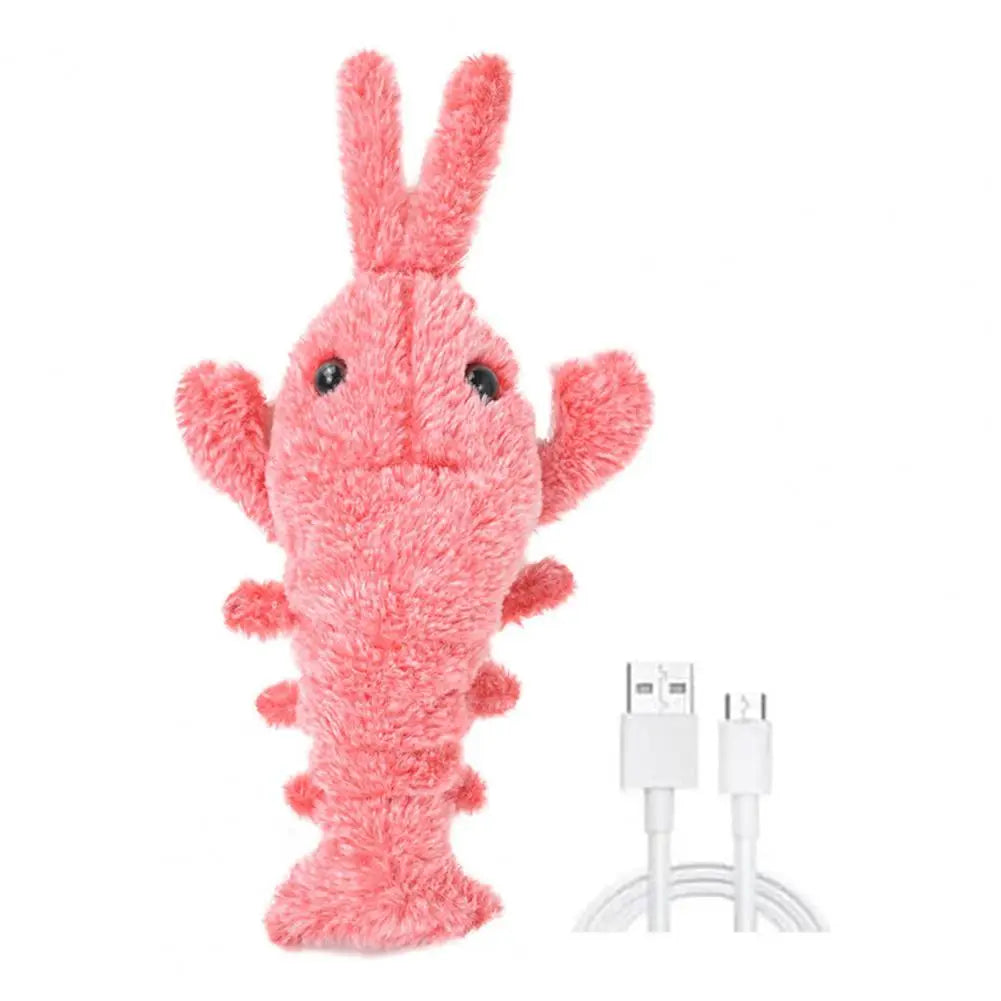 Three Vibration Modes Pet Toy Pet Toy with Vibration Modes Electric Lobster Toy for Dogs Cats Usb Rechargeable Vibration Modes