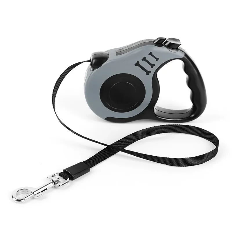 3M 5M Dog Leash for Small Dogs Cat Automatic Retractable Durable Nylon Lead Puppy Outdoor Travel Walking Hiking Traction Rope